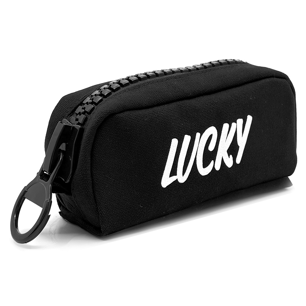 리드홈 LUCKY 행운의 왕지퍼 대용량 필통 파우치, 올블랙, 1개 6,500원