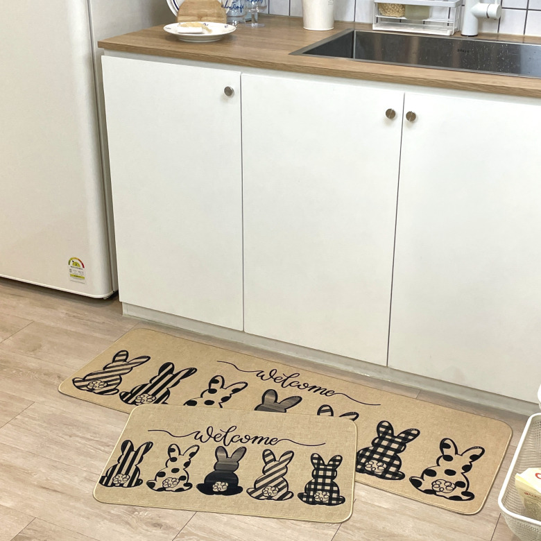 샤인홈리빙 린넨 빨아쓰는 욕실 주방 화장실 규조토 발매트, 규조토발매트_린넨웰컴버니 13,800원