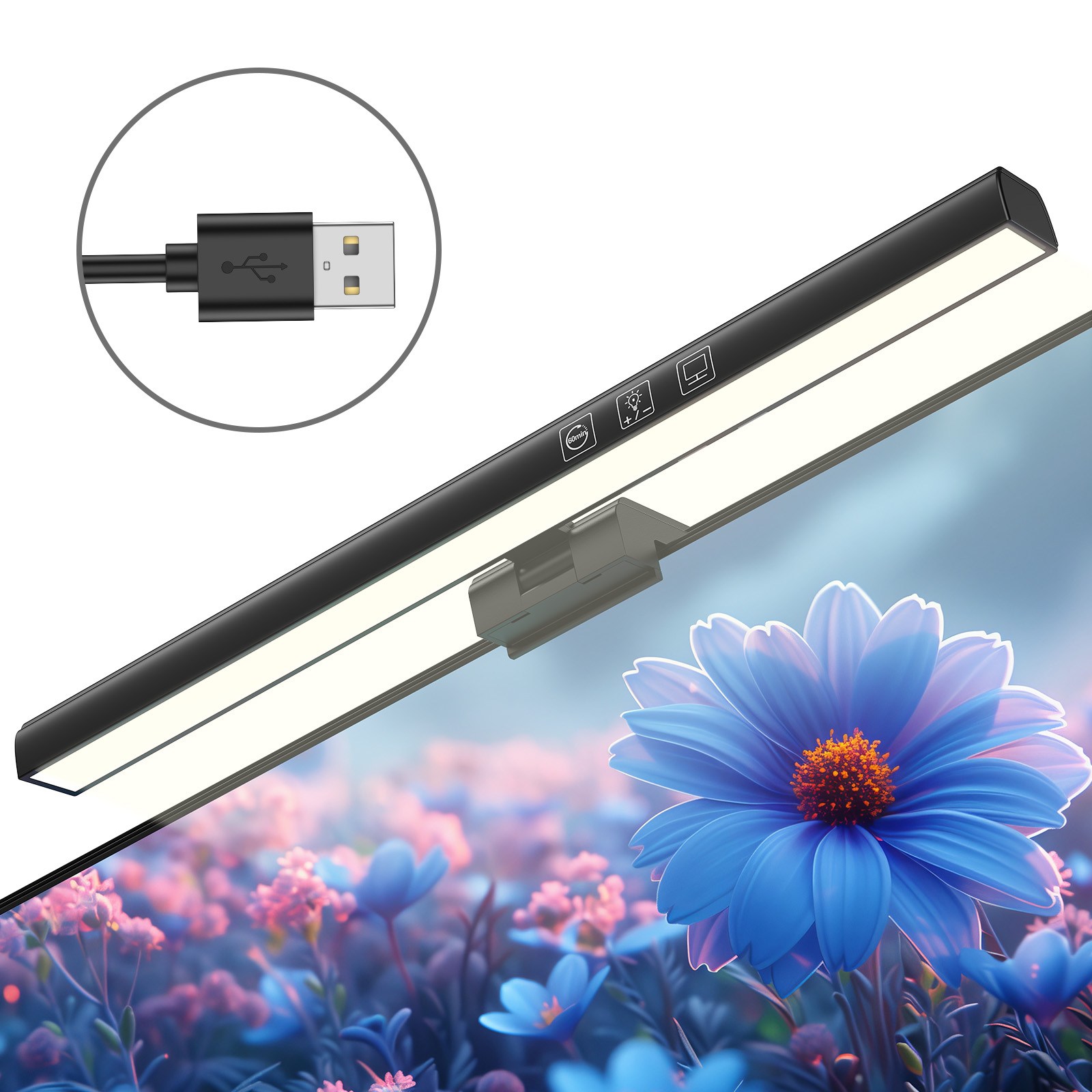 에비크 LED 모니터 조명 터치식 스크린바, 1개, 블랙 33cm 26,800원