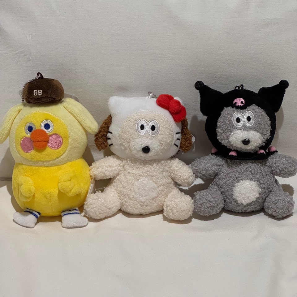 일본 정품 산리오 브런치브라더 콜라보 마스코트 인형 키링 34,500원