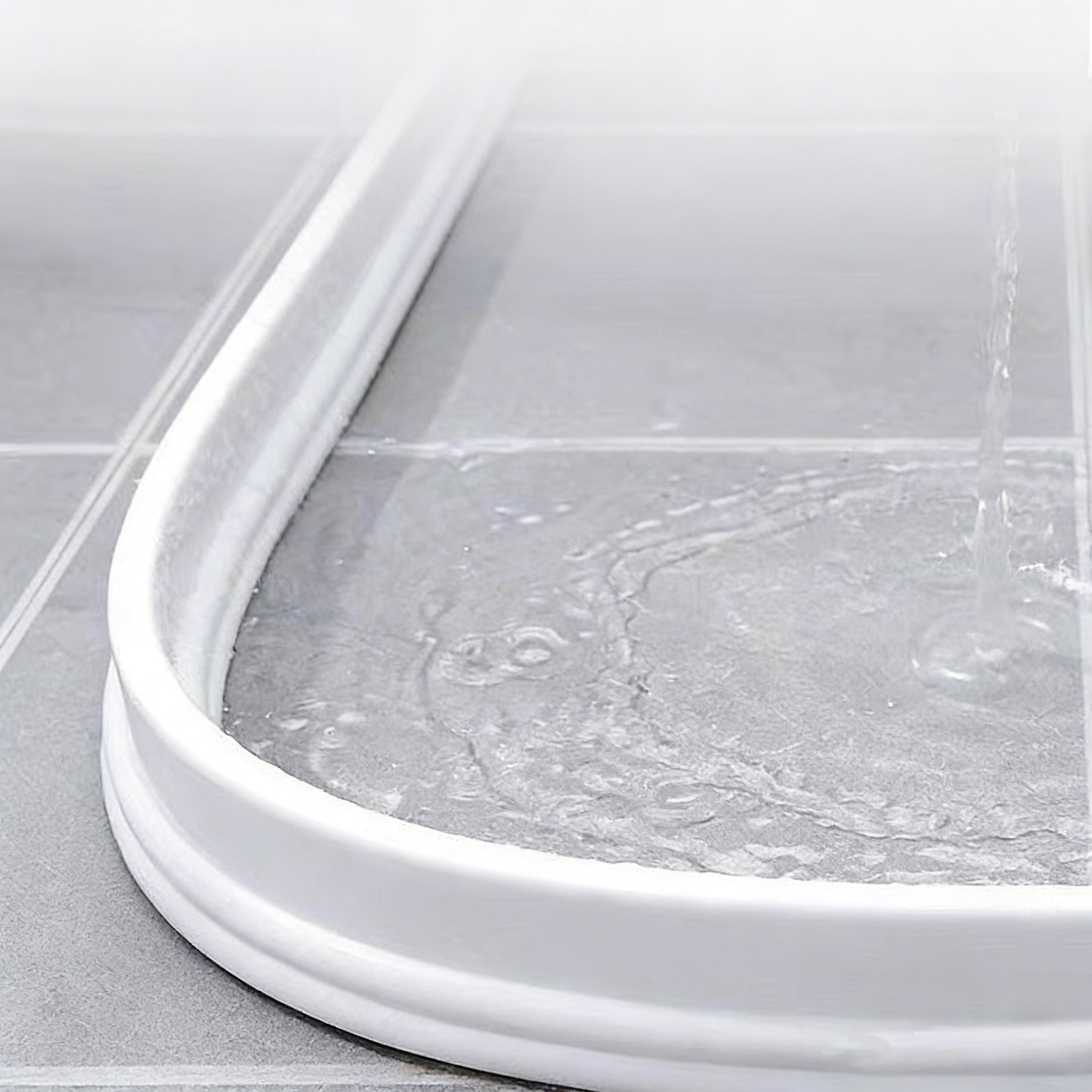 Equator 5cm 워터가드 물막이 (고급형) 샤워부스 욕실 화장실 세면대 물막이 싱크대, 흰색 12,900원