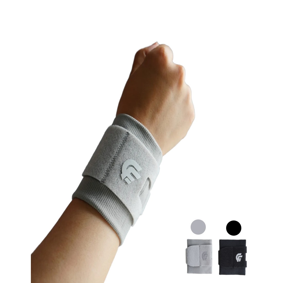 캄핏 손목보호대 스포츠 슬림 손목아대 손목밴드, 그레이, 1개, 현재가 11,900원
