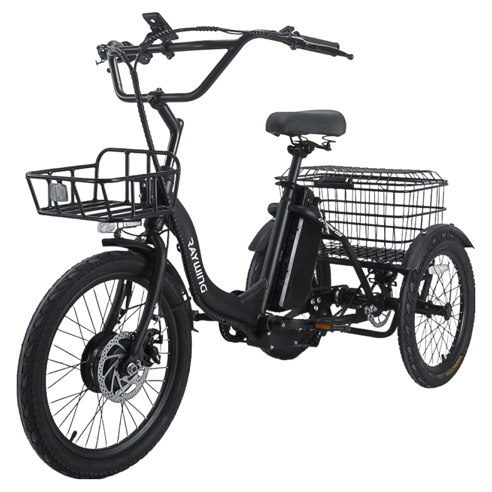 레이윙 삼성셀 배터리 캐리 이지 삼륜 전기자전거 15Ah 고객직접설치, 팬텀 블랙, 스틸 1,490,000원