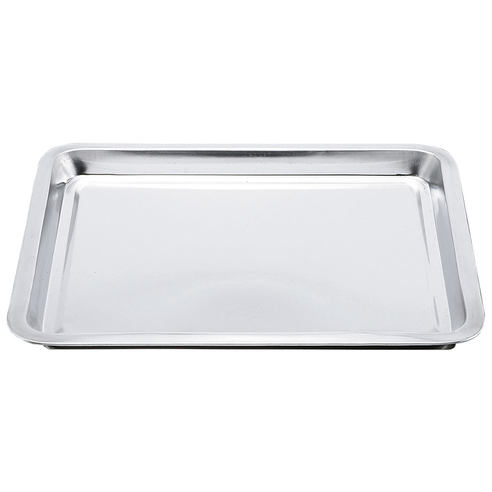 유유마트 국산 스텐 사각 트레이 업소용 직사각 쟁반 식당 서빙, 1개, 실버 12,400원