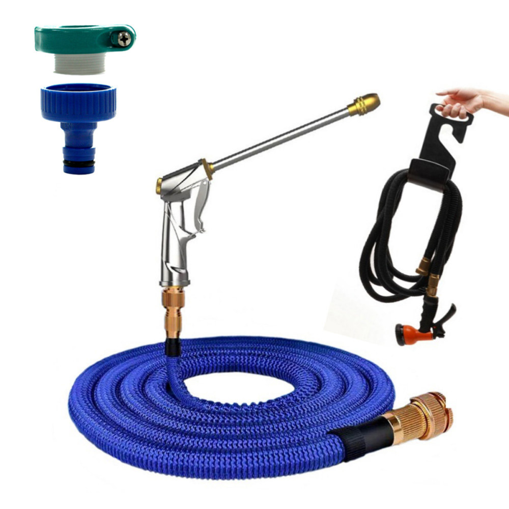 애드크로스 더쎈 초강력 매직 분사기 원예 정원 플렉시블 호스 물호스 고압분사기 롱 분사기+일반호스 30M, 1세트 62,200원