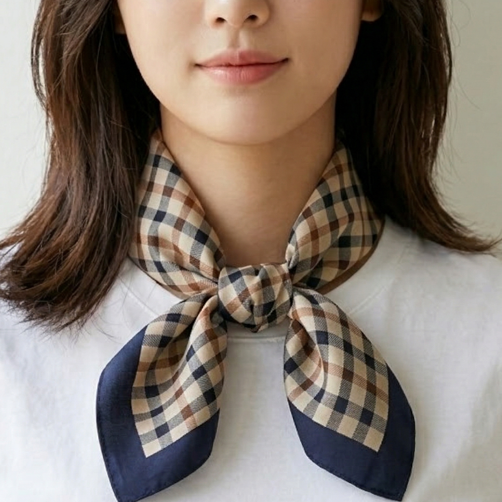 닥스 정품 여성 체크 쁘띠 스카프 27,900원