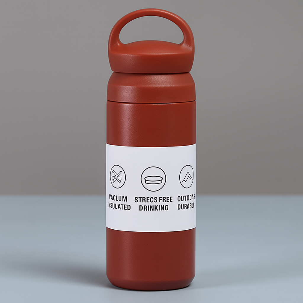 레디박스 손잡이 스탠 텀블러 진공 보온 보냉 이중컵 캠핑용 물병 아이스 워터보틀, 1개, 350ml, 레드 10,900원