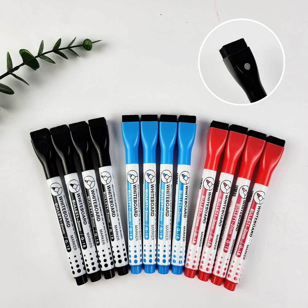 하루닷 화이트보드 마커펜(12개) 자석 지우개 달린 보드마커펜 10,900원