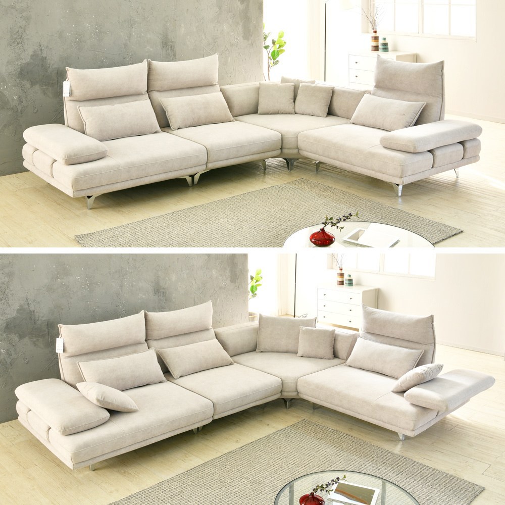 [구매고객전원 소파쿠션증정] new 무빙 스윙소파 3.5인 4인 6인 8인 편안한 기능성 신소재 조야(zoya) 패브릭 모듈형 코너형소파 769,000원