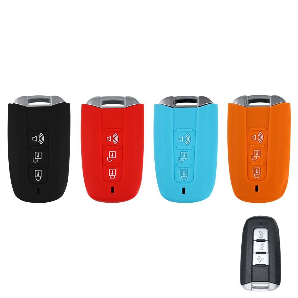 이너스 쌍용 3버튼 렉스턴W 코란도C 코란도 투리스모 실리콘 케이스, 블랙 6,200원