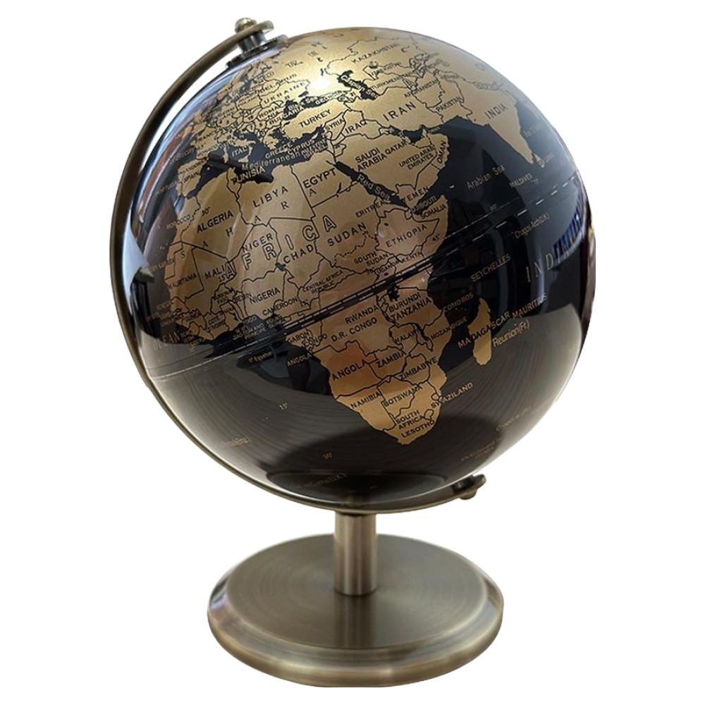 문구담 감성 인테리어 회전 월드맵 지구본 14cm, 01 블랙골드 38,500원