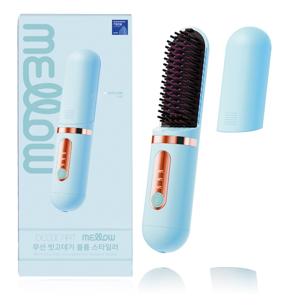 데코아르 멜로우 무선 빗고데기 볼륨 스타일러, 민트 39,800원