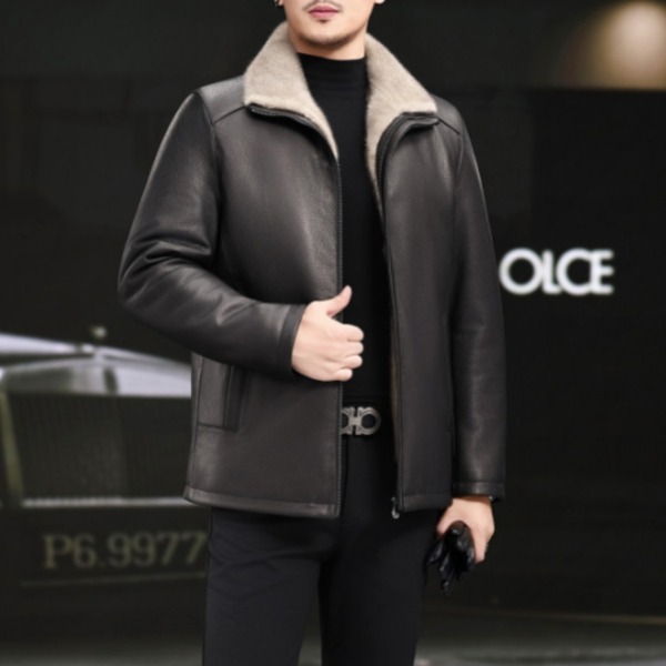 가죽점퍼 밍크 레더 겨울 퍼 남성 캐주얼 블루종 무스탕 재킷 바이크 오토바이 남자 라이더 가을 2,476,200원