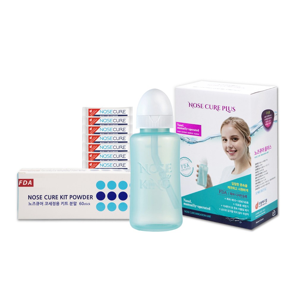 노즈큐어 플러스 성인용 코세척기 세트(분말10포 포함) + 분말 60포 22,540원