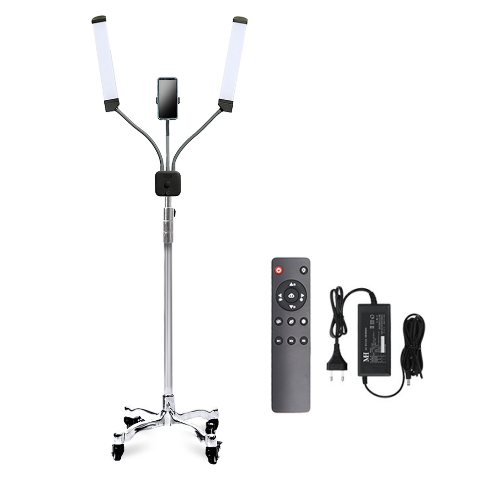 대한 반영구 속눈썹 마사지 시술 타투 미용 뷰티 네일 유튜브 방송 촬영 조명 더블라인 + 이동식 길이 조절 스탠드 세트 227,500원