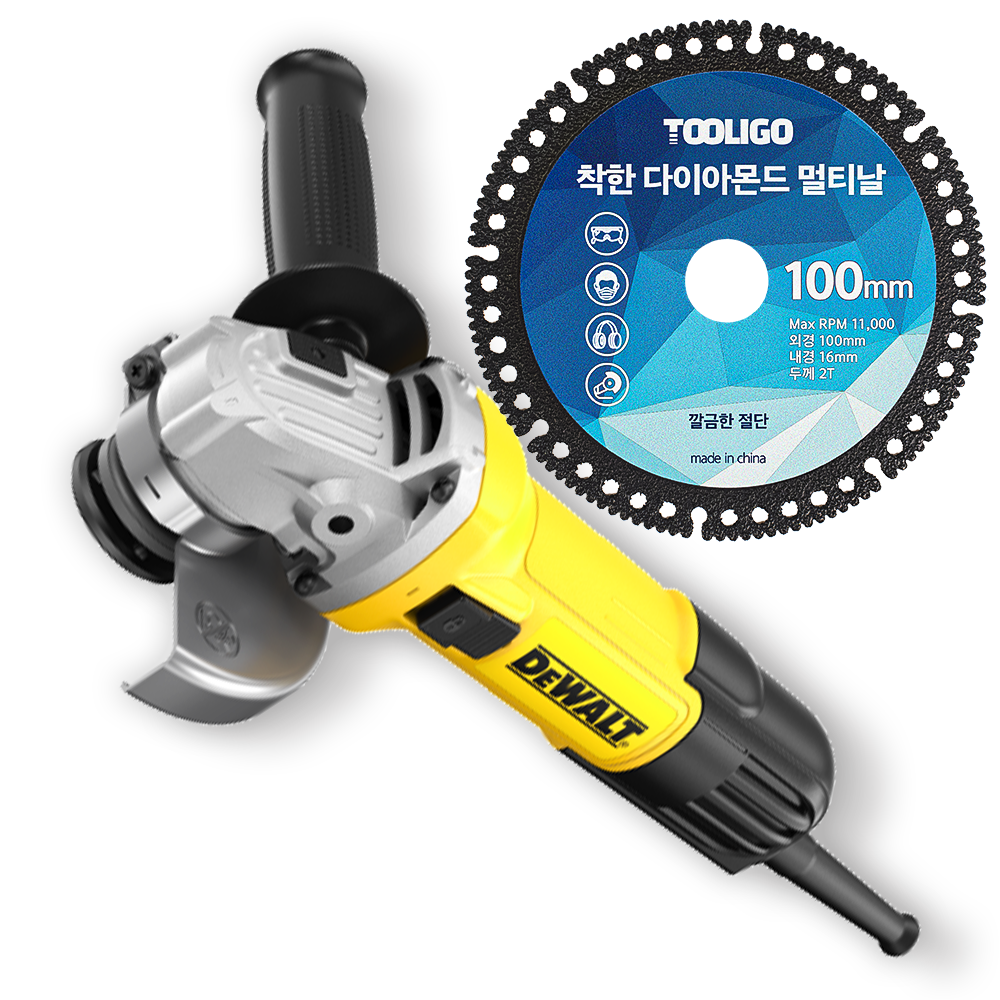 디월트 유선 그라인더 750W 12000rpm + 멀티 절단날 세트, 1개 69,500원