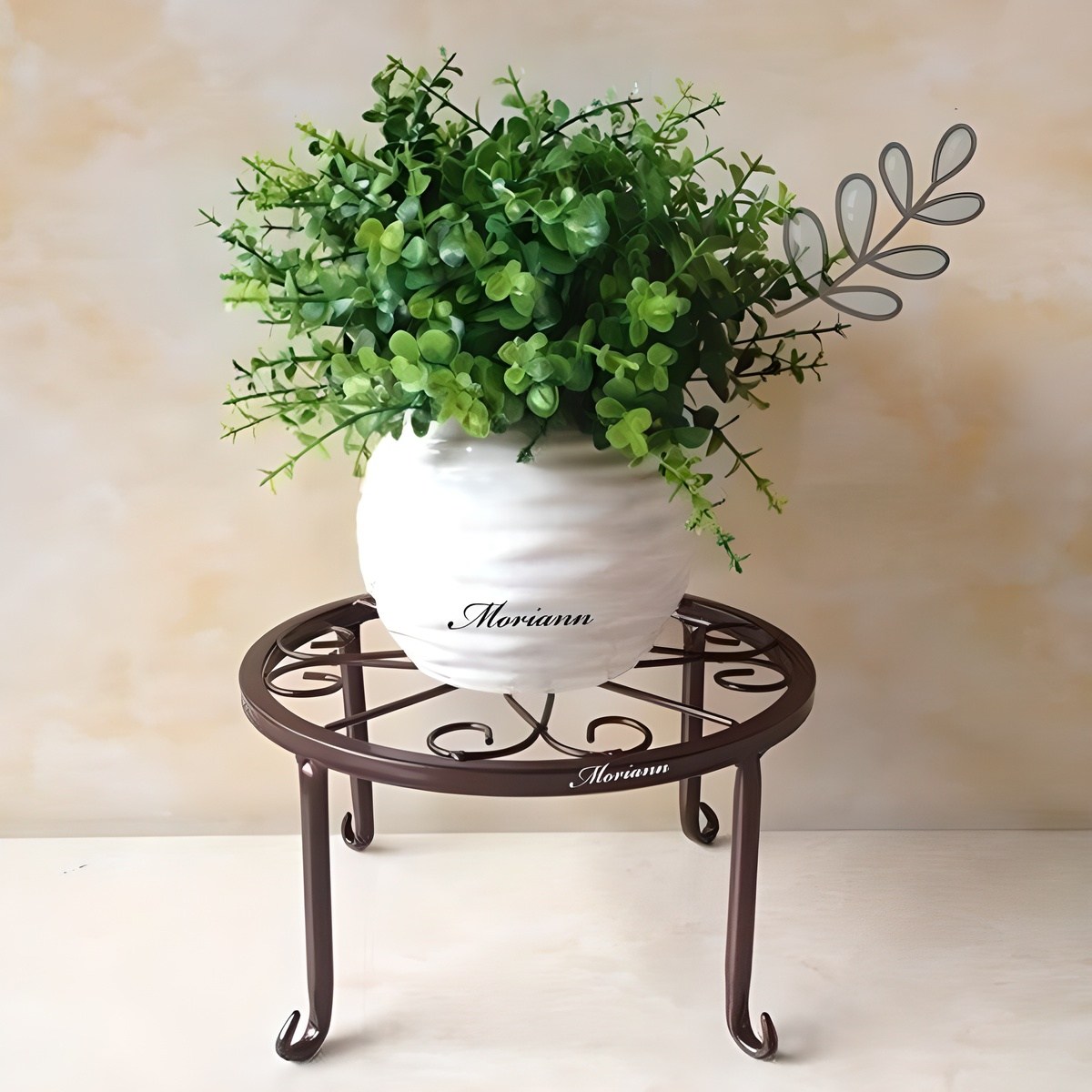 모리앤 플라워 철제원형 화분받침대 4,900원