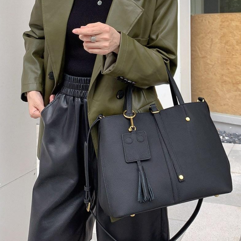 Mimi Market 여성 토고가죽 대용량 핸드앤 토트백 65,000원