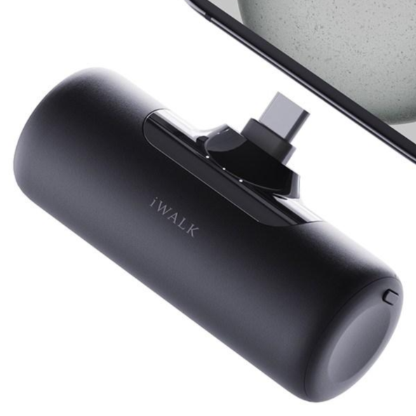 아이워크 iWALK 도킹형 미니 보조배터리 고속충전 일체형 4500mAh 아이폰 C타입 휴대용 잔량표시, 블랙 38,800원