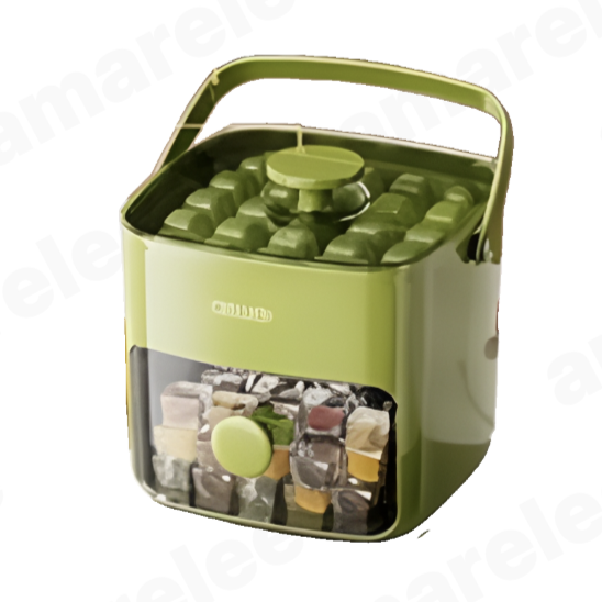 Oyoson 원터치 얼음 트레이 48구 아이스트레이 각얼음 얼음보관통 2단얼음틀 + 집게 세트 10,800원