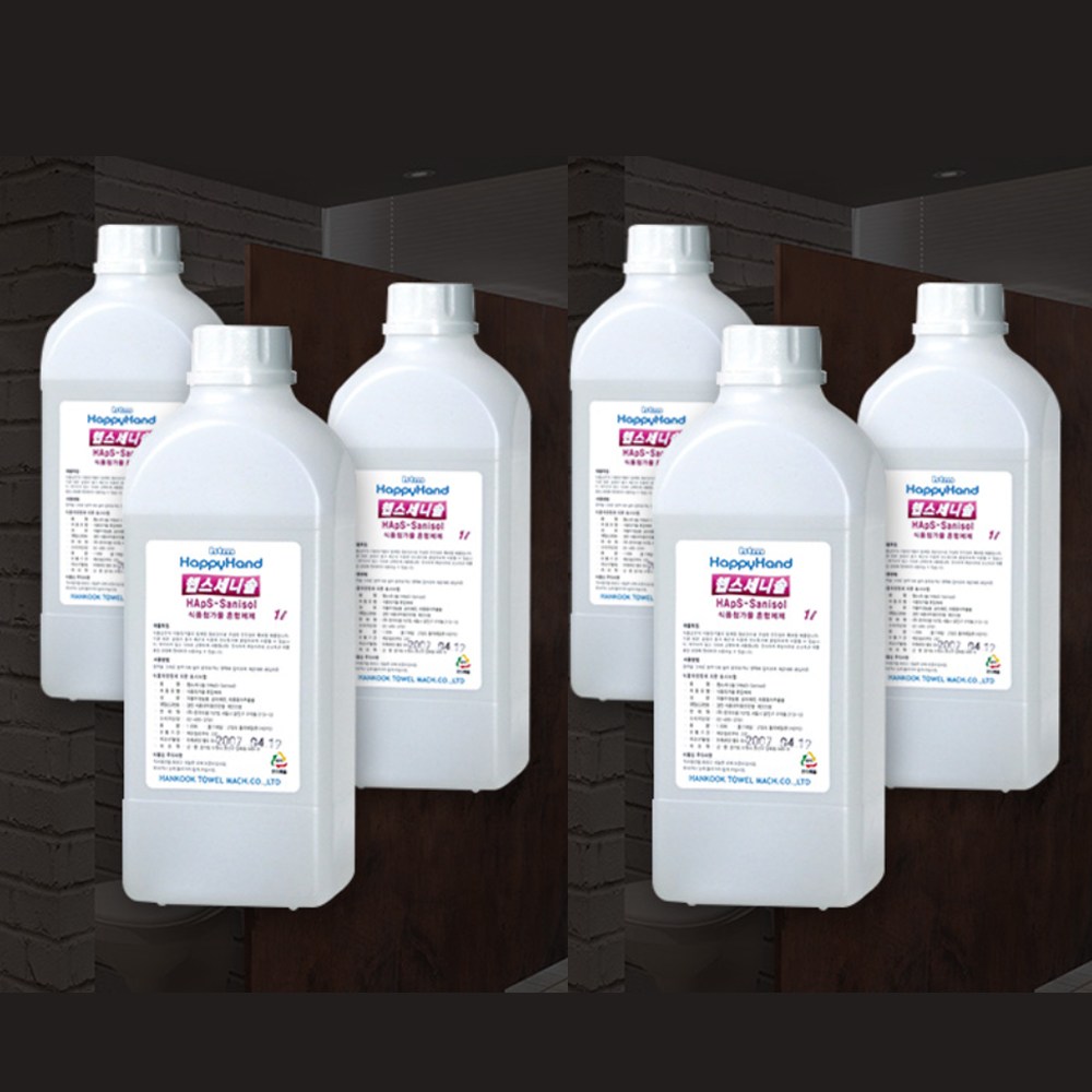 없음 한국타올기산업 HTM-620A 자동손소독기 손소독제 세정제 리필 1L * 6개 41,500원