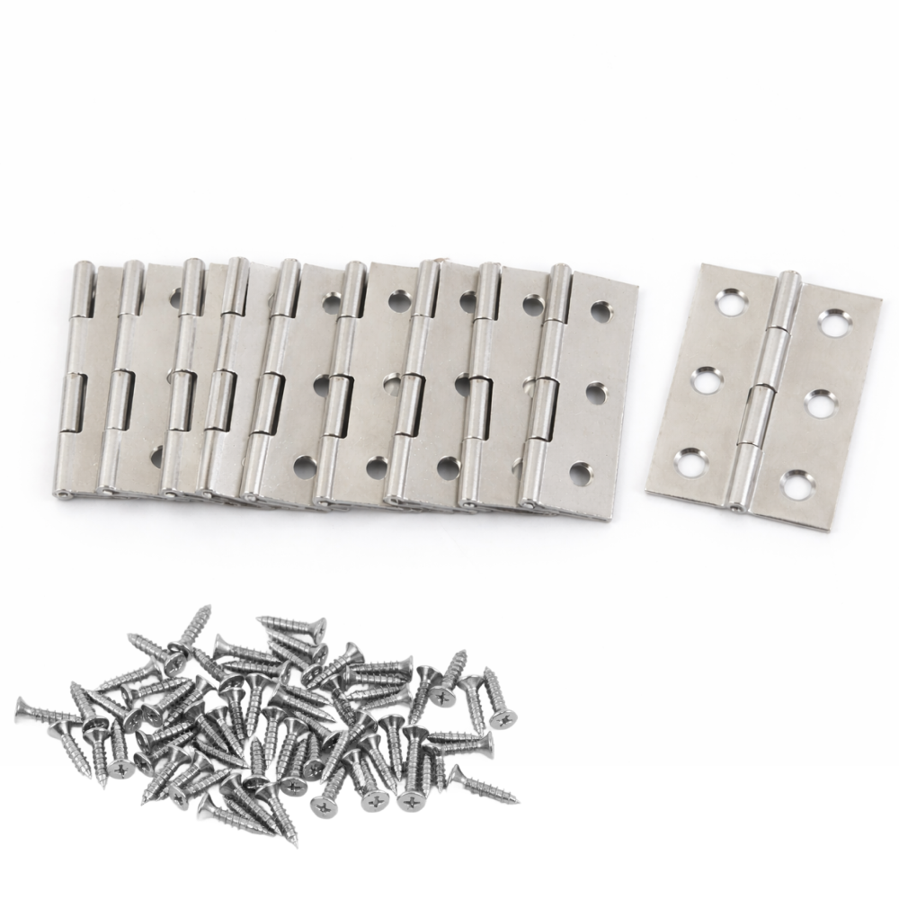 디와이툴즈 스테인리스 2인치 경첩 가구용 소형 힌지 나사포함, 10개 8,100원
