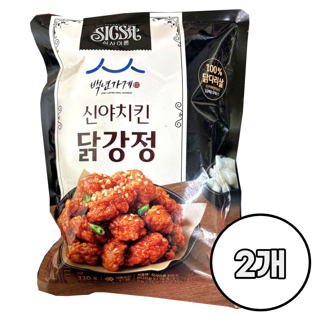 롯데 식사이론 신야치킨 닭강정 /냉동 백년가게 17,980원