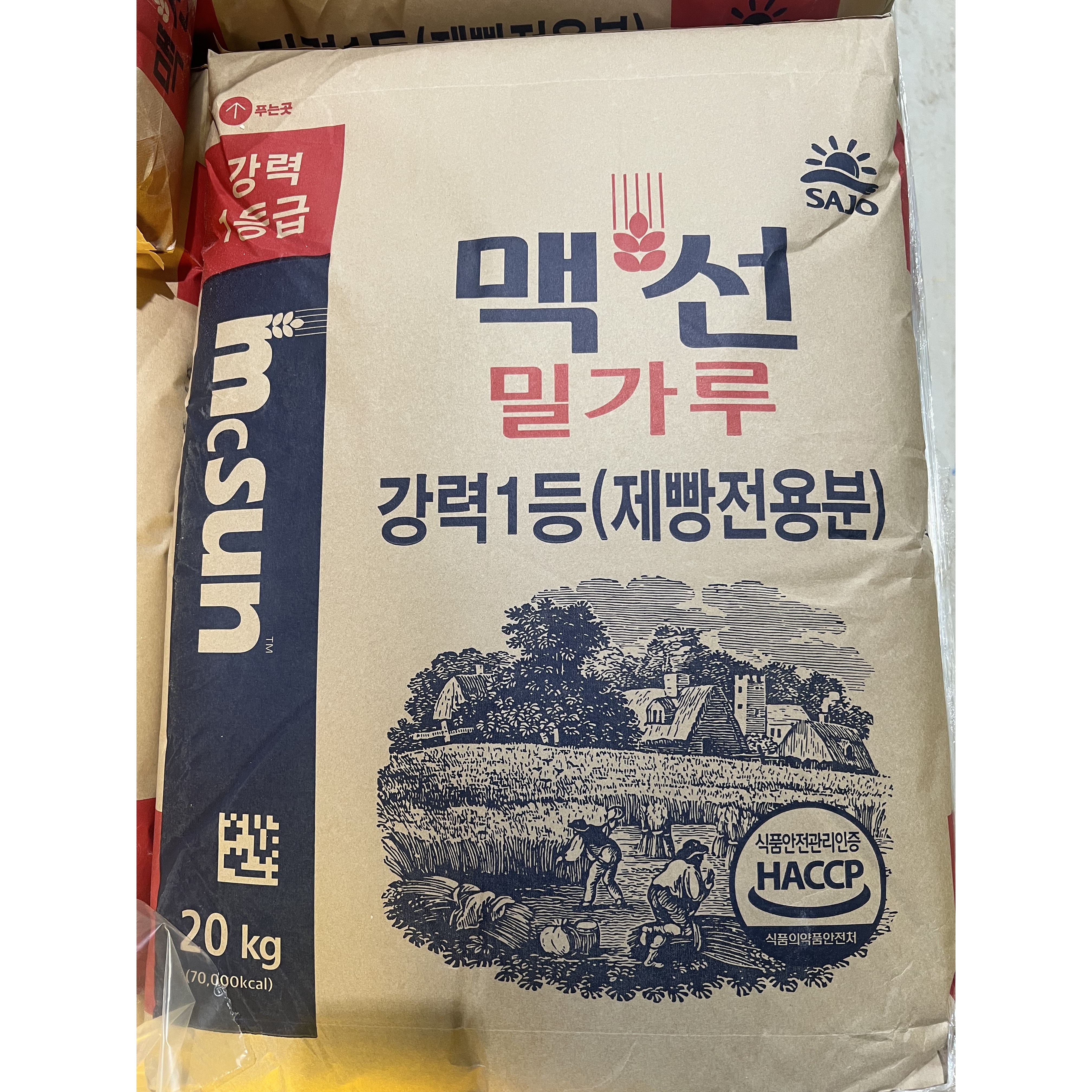 0204. 맥선 강력 1등밀가루(제빵전용분) 20kg 맥선밀가루 [무료배송], 20kg, 1개 24,630원