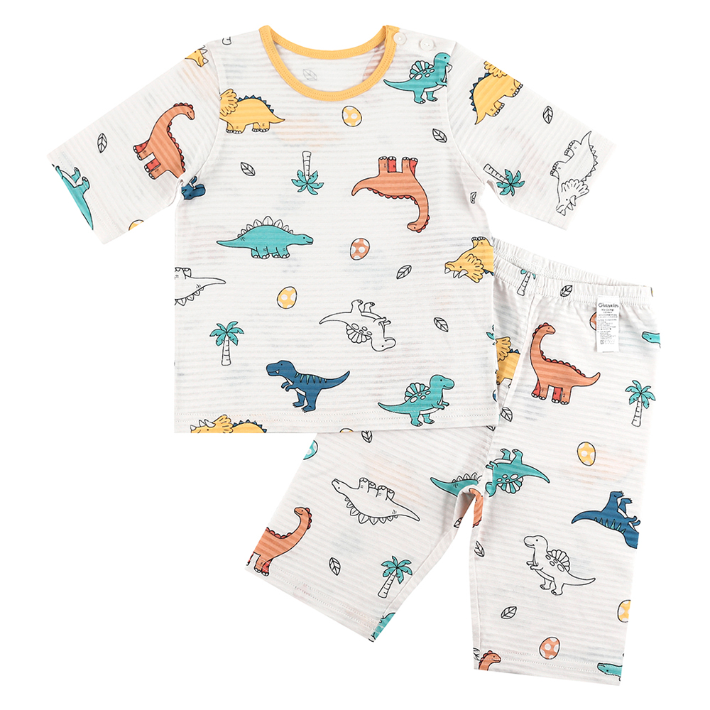 메이키즈 남아용 파스텔다이노 7부 변화지 상하의 세트 9,900원