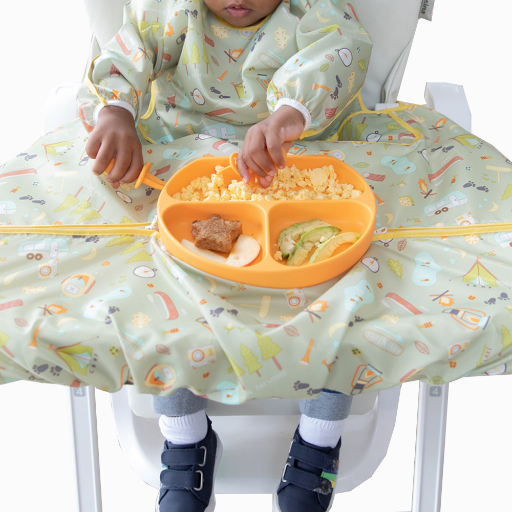 범킨스 유아용 트레이메이트 긴팔 턱받이, 1개, 캠프기어, 1개입 28,800원