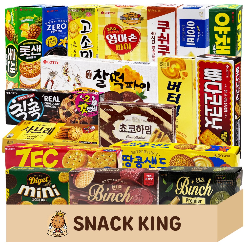 스낵킹 탕비실 사무실 인기 과자 18종 간식 세트, 1박스, 1세트 45,800원