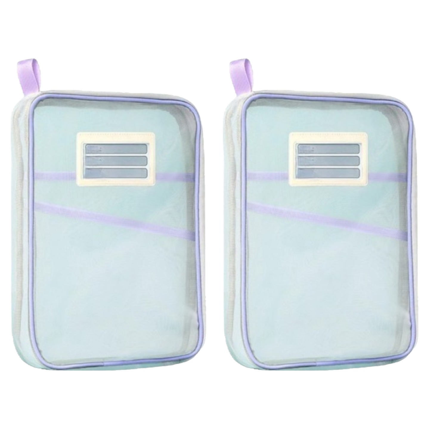 살림특 넉넉하게 잘 들어가는 매쉬 A4 문서 정리 파우치, 퍼플, 2개 8,170원