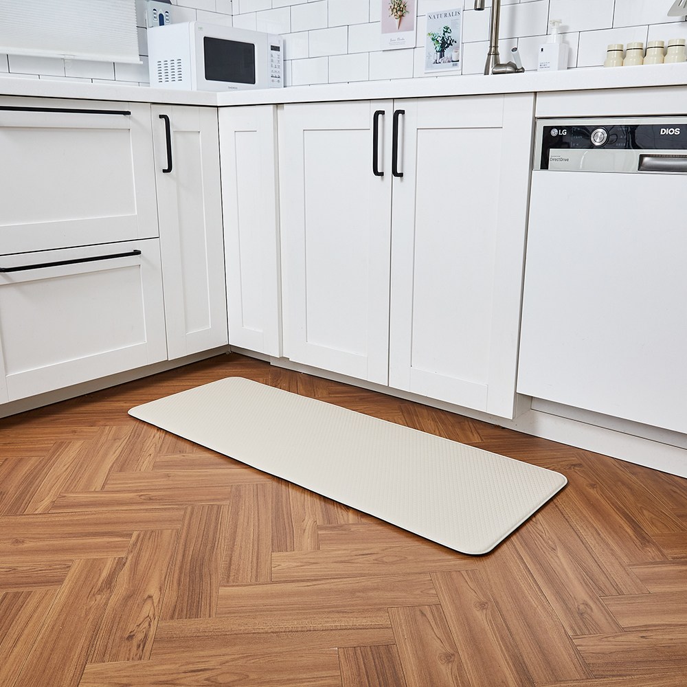 [모던하우스] 솔리드 양면 PVC 주방매트 M 120X44X1.4 BEIGE, 단품 25,900원