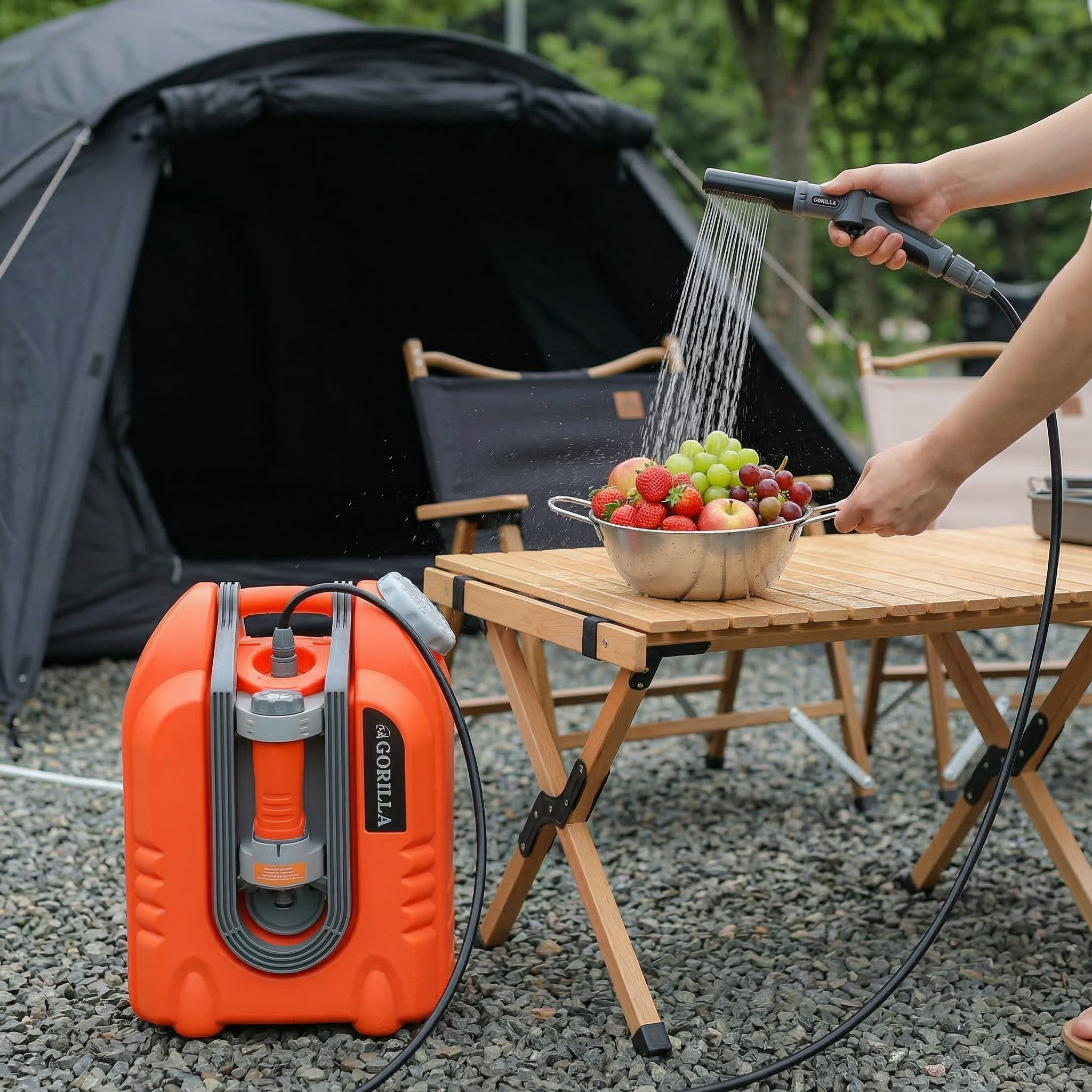고릴라 휴대용 20L 무선 캠핑 샤워기 야외 간이 이동식 샤워팩 GO12PWB, 1개 209,000원