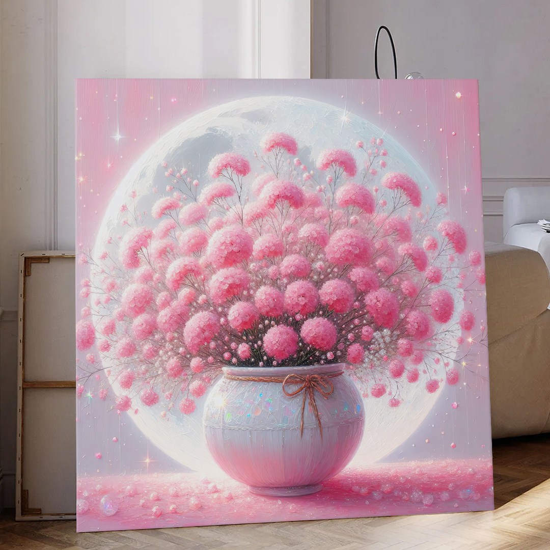 풍수 화월 달항아리 꽃그림 대형액자 복들어오는 캔버스액자 시리즈 11종 12-22 9,900원