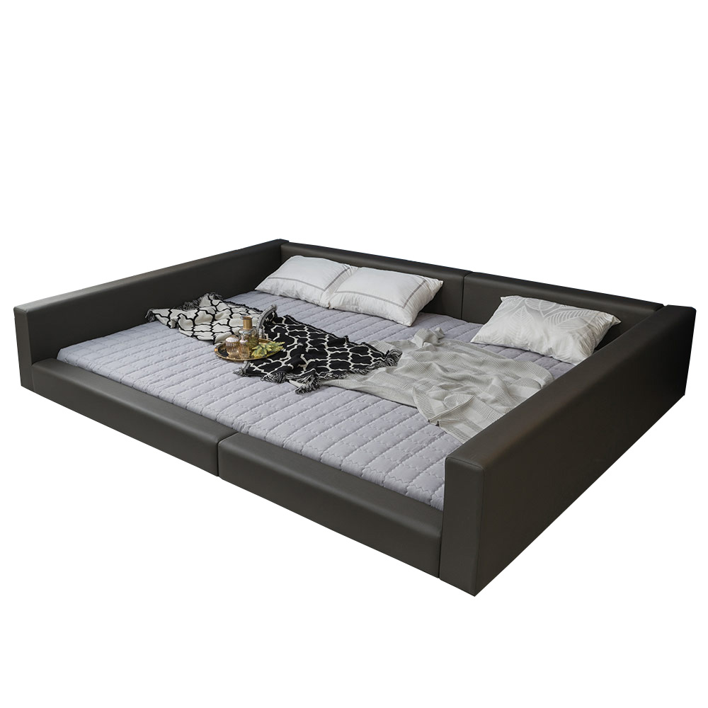 브라보가구 캐서린 일반헤드 패밀리침대 ㄷ형+프리미엄 독립매트리스 2개 539,000원