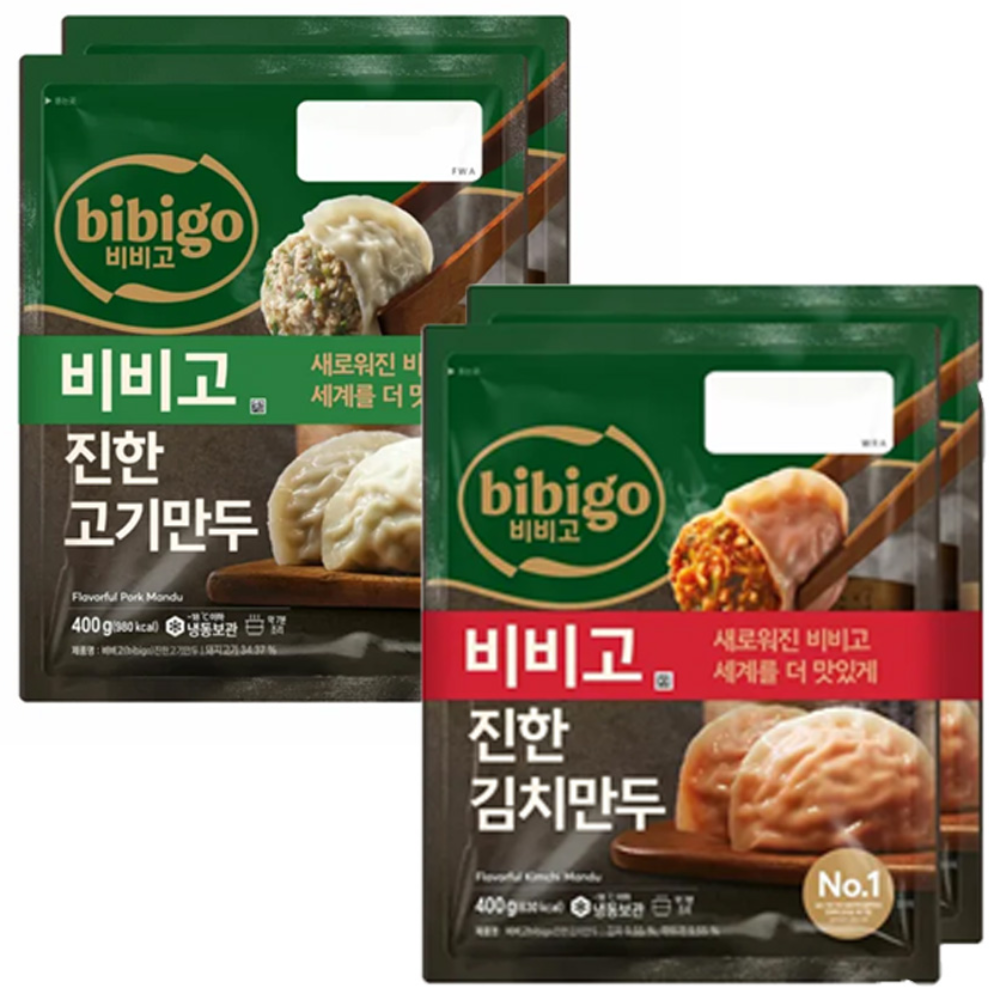 비비고 냉동 진한고기만두 400g +진한김치만두 400g 19,800원