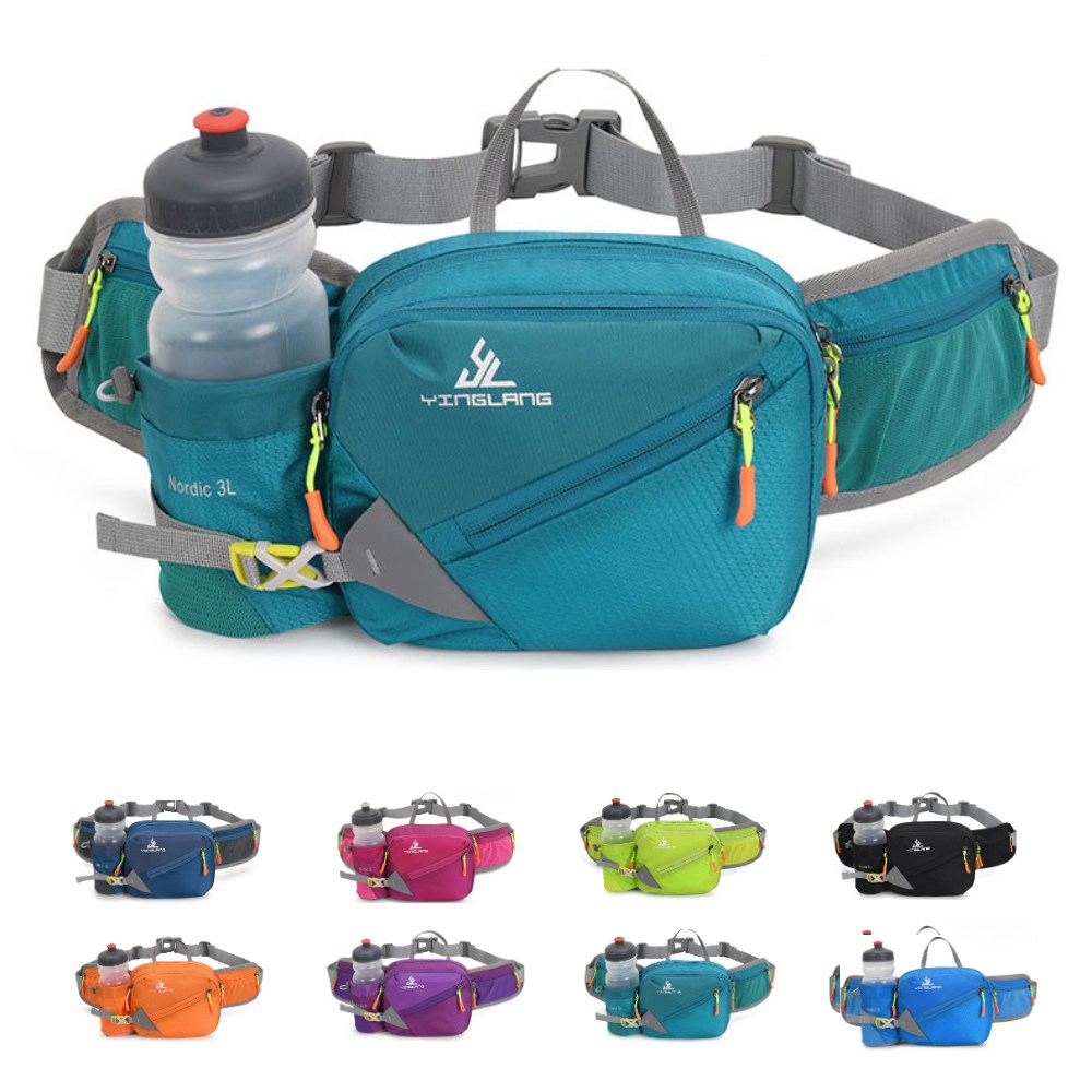 에픽스 등산 스포츠 생활방수 힙색 허리 물통 물병 여자 남자 힙색 커플 벨트형, 레이크그린 24,800원