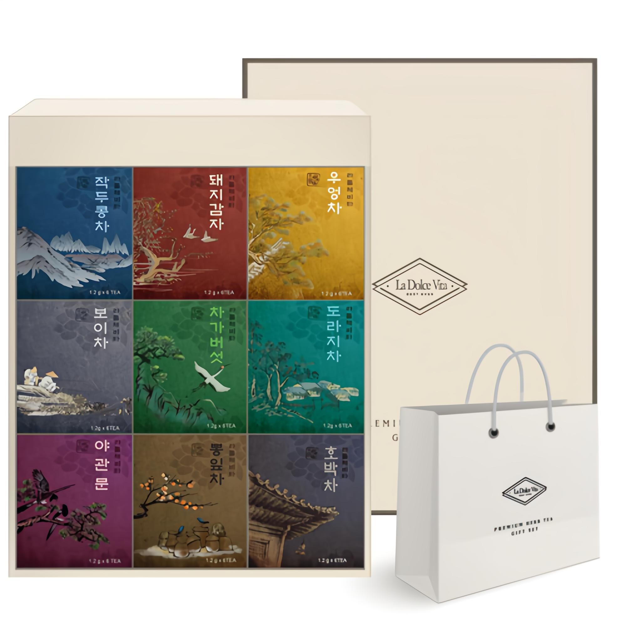 라돌체비타 프리미엄 전통차 선물세트 + 쇼핑백, 9종, 1세트 34,250원