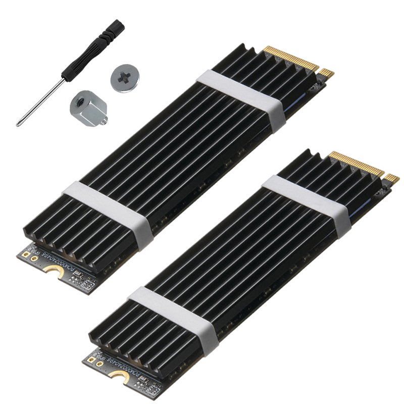 NVME M.2 SSD 방열판 M2 SSD 히트싱크 쿨러 세트, 2개, M2Cooler-2 6,680원