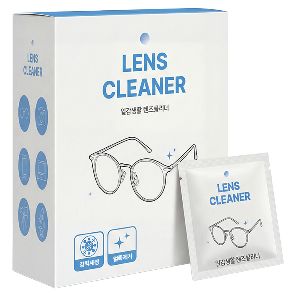 일감생활 프리미엄 티슈 렌즈 클리너 100p, 화이트, 1개 7,900원
