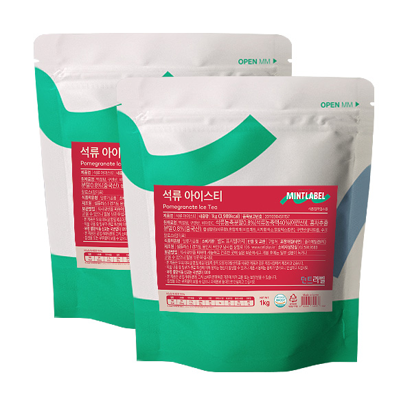 민트라벨 석류 아이스티 1kg 2개세트, 2개, 1kg, 1개입 17,950원