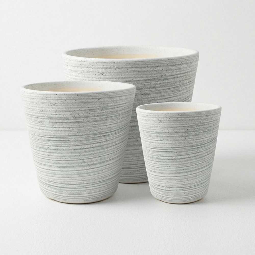그린데이 대형 도자기 대중소 화분 세트 -그레이라인 베이직 분갈이 인테리어 세라믹 26,900원