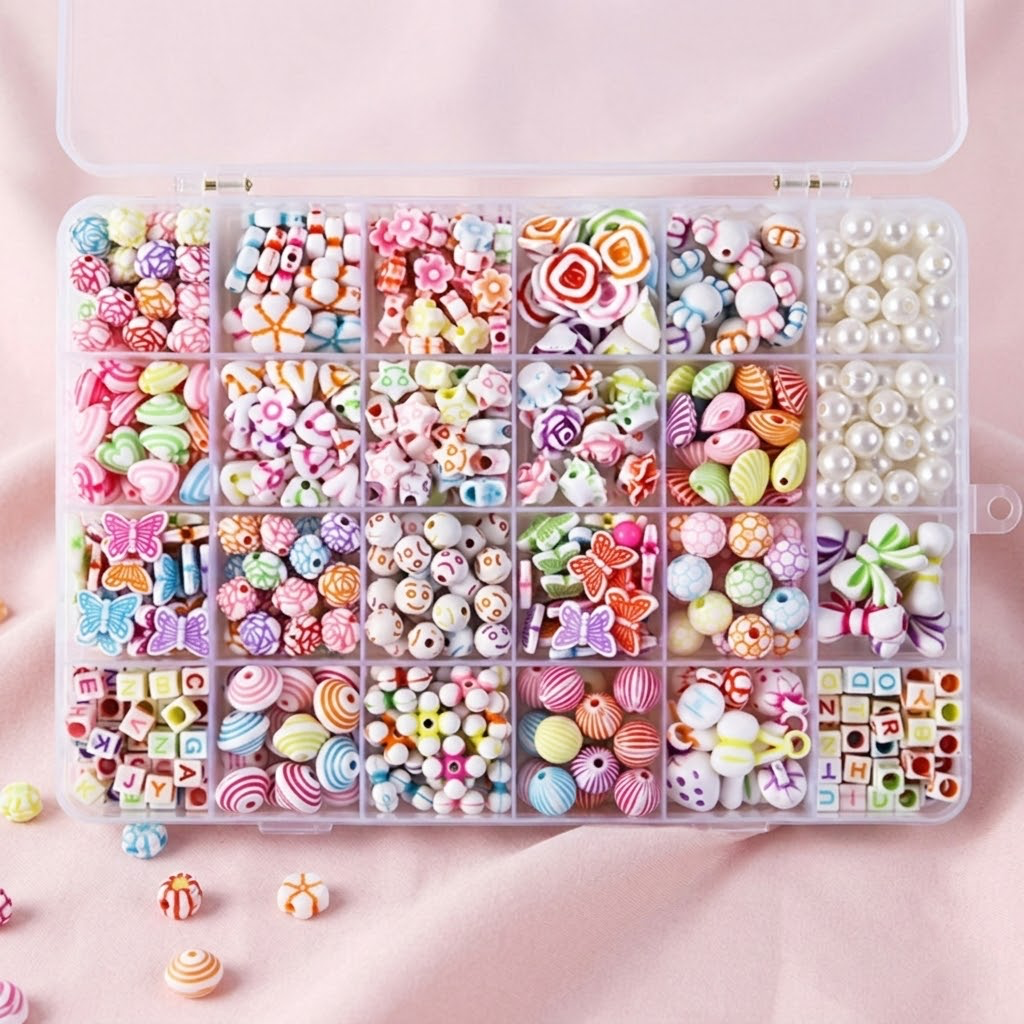 리브온 파스텔 비즈 만들기 세트 DIY 키링 팔찌 공예 키트 대용량 4,900원