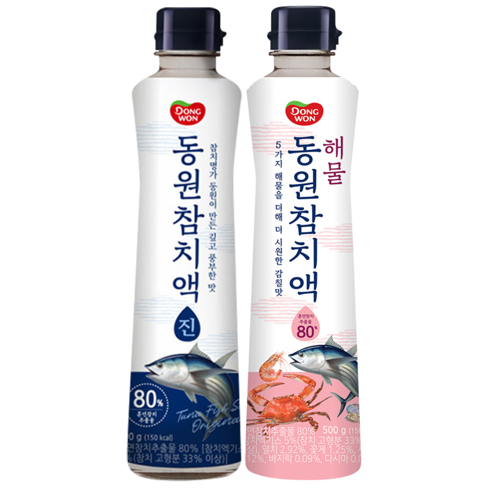동원 참치액 진 500g 1P +해물 500g 1P 9,970원
