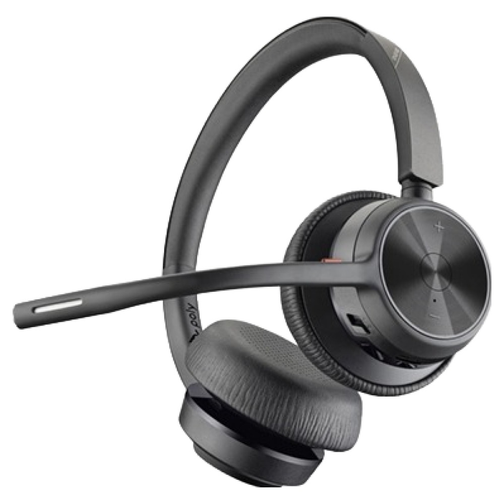 POLY 보이저 4320 4300 UC 무선 헤드셋 노이즈캔슬링 업무용 블루투스 헤드폰, 단일색상, 47시간, 멀티단자 197,550원