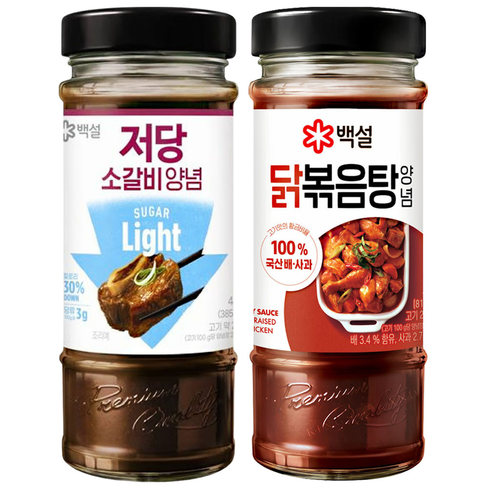 백설양념(저당소갈비480g+닭볶음탕양념490g) 21,500원