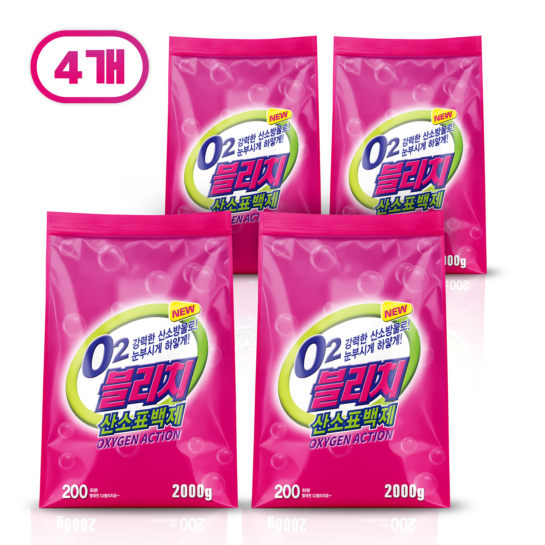 O2 블리치 산소표백제, 2kg, 4개 26,350원