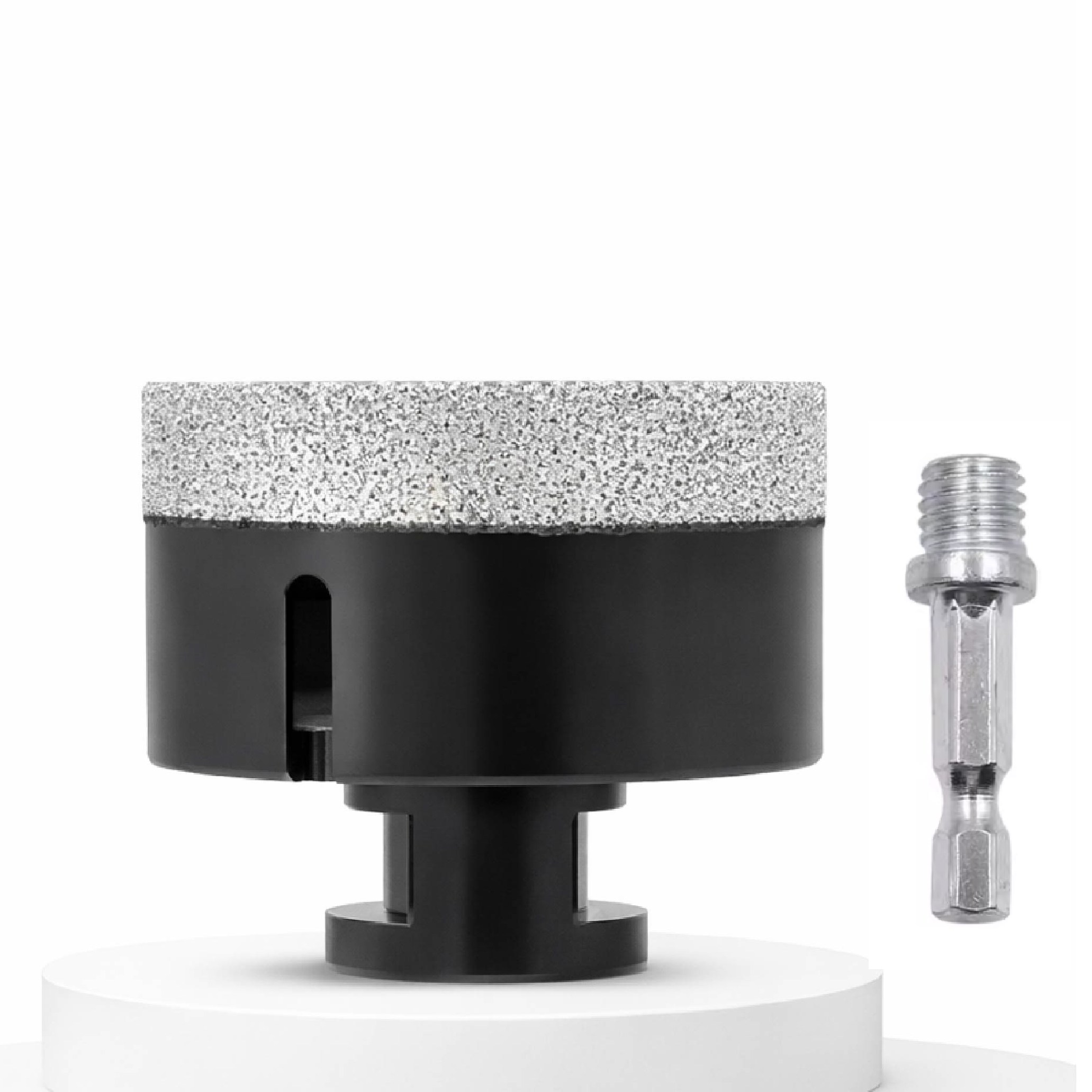 플로메리아 고강도 다이아몬드 홀쏘 80mm M10 그라인더용 융착 코어 비트 포세린 대리석 타일 도자기 구멍 기리 유리 홀커터 홀소, 1세트 50,900원