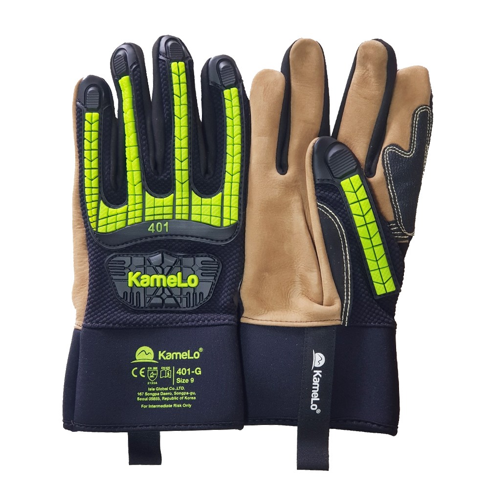 카멜로 KameLo 건설산업현장 협착 타격 충격방지 작업 장갑 401-G 20,700원